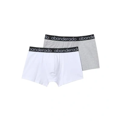 Imagen de Abanderado Pack Bóxers de algodón elástico Hombre x2, Multicolor (Blanco Gris Vigoré), 48