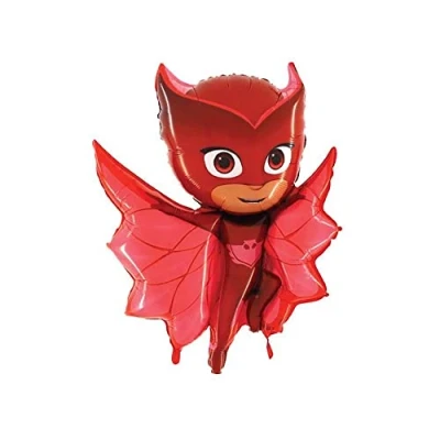 Imagen de OCBalloons Globo con forma de búho PJ Masks en pijamas.