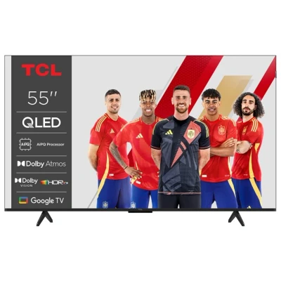 Imagen de TV QLED 55&quot; TCL 55P7K, UHD 4K, AiPQ Processor, Smart TV, DVB T2, 60 Hz, Pantalla HVA, Dolby Atmos, Negro
