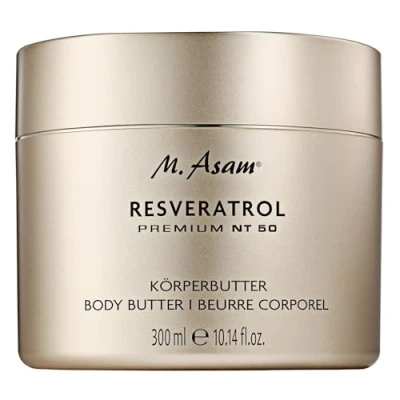 Imagen de M. Asam mantequilla corporal Resveratrol Premium NT50 (300 ml) rica para piel notablemente lisa y radiante, normal muy seca