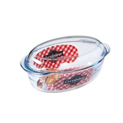 Imagen de Ôcuisine 4936042 Cacerola Oval, 3L, color Transparente, 33 x 12 20 cm
