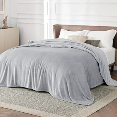 Imagen de Bedsure Manta de Peluche, mullida, Polar, cálida y Suave Invierno para sofá, sofá