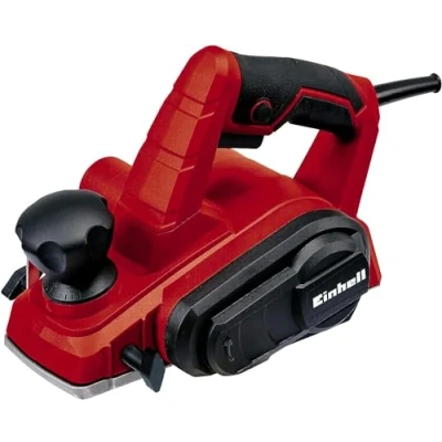 Imagen de Einhell Cepillo eléctrico con cable TC PL 750, 750W, 240 V, profundidad de 2 mm, eje la Cuchilla grande, Incluye tope profundidad, giratoria, Negro, Rojo, (L x B H) 261 158 174 mm
