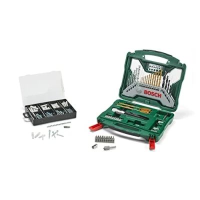 Imagen de BOSCH 2607017523 Maletín X line con 50 unidades para taladrar y atornillar + set de fijación 173 valorado en 9,95 euros.