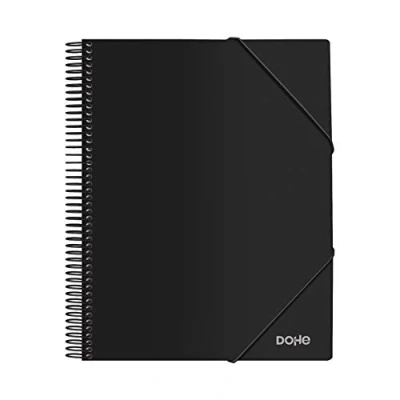 Imagen de DOHE Carpeta de 30 fundas P.P. (80 mic) A4 con espiral Negro