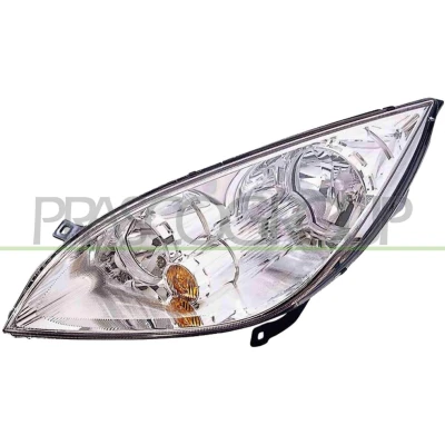 Imagen de PRASCO MB3244904 Faros izquierda H7/H7 amarillo con luz intermitente para circulación por la derecha servomotor reg. alcance luces