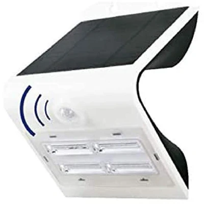 Imagen de Fbright Led Aplique Exterior Solar 3,2W con Sensor de Presencia y Crepuscular IP65, 3.2 W, Blanco
