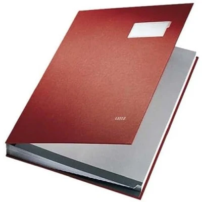 Imagen de LEITZ Unterschriftenmappe, PP Überzug, 10 Fächer, rot