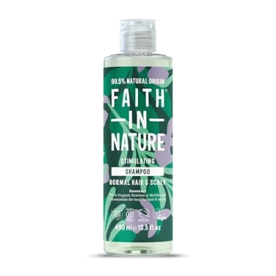 Imagen de Faith in Nature Champú Natural de Aloe Vera y Árbol del Té, Nutritivo, Vegano No Testado en Animales, sin Parabenos ni SLS, 400 ml