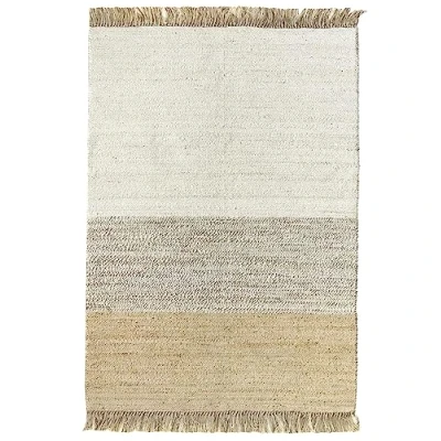 Imagen de HAMID Alfombra de Yute Nur, 100% Fibra Natural, Suave, Tejida a Mano, Salón, Comedor, Dormitorio, Pasillos, Entrada, (D2, 170x120cm)
