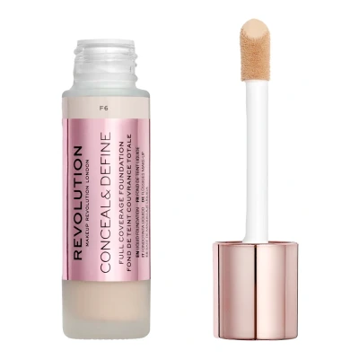 Imagen de Makeup Revolution, Conceal &amp; Define, Base de maquilhagem, F6, 23ml