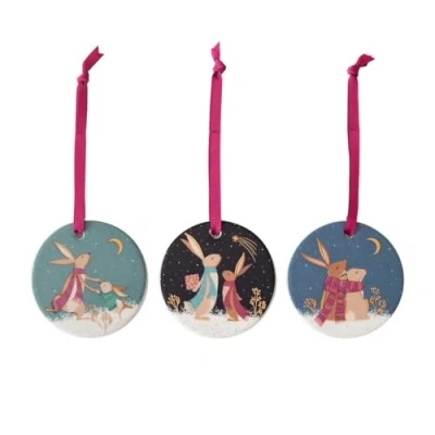 Imagen de Woodland Tales Juego de 3 Decoraciones navideñas