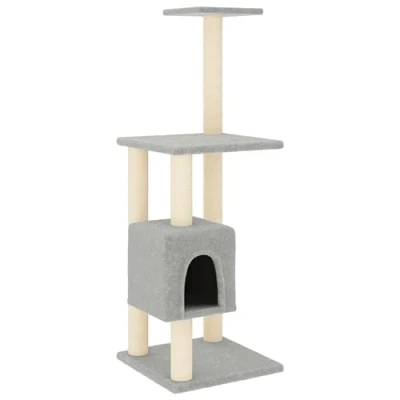 Imagen de vidaXL Rascador para Gatos con Postes de Sisal Crema 183 cm Mascotas Refugio
