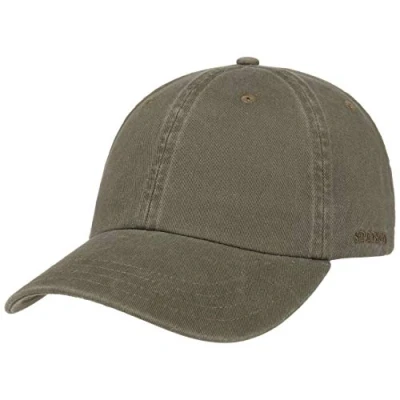 Imagen de Stetson Gorra Statesboro Old Cotton Hombre de béisbol algodón Hebilla Metal, con Visera, Visera Verano Primavera/Verano S/M (54 57 cm) marrón