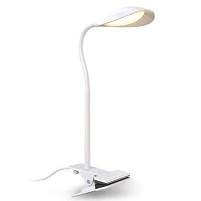 Imagen de B.K.Licht LED clamp light I flexible giratorio color de luz blanco cálido lámpara escritorio interruptor cable 1,8m ancho la abrazadera hasta 30mm altura 40cm color: