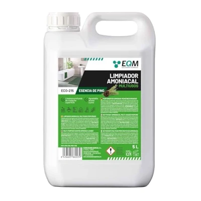 Imagen de EQM ECO 215 Limpiador Amoniacal Multiusos perfumado 5L Limpieza de suelos y todo tipo superficies Amoniaco