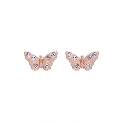 Imagen de Olivia Burton Pendientes de botón para Mujer Colección 3D BUTTERFLY Oro rosa OBJMBE13