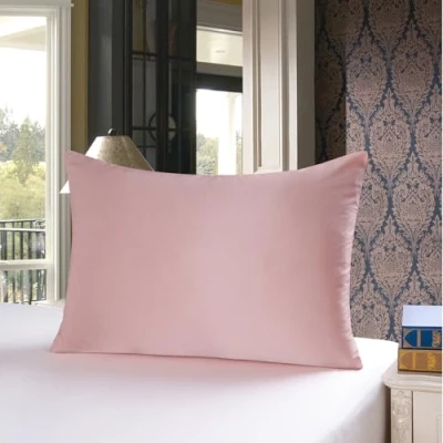 Imagen de townssilk Doble Cara 100% 19 mm Funda de Almohada Seda Pura moras para la Salud del Cabello y Piel Funda, con Cremallera Oculta, 1 Pieza 50x70cm Dusty Pink