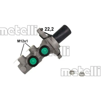 Imagen de METELLI 05 1249 Cilindro Maestro de Freno 22,20 Aluminio