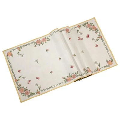 Imagen de Villeroy &amp; Boch Spring Fantasy Camino de Tapiz para Mesa XL New Flowers, Algodón/Poliéster, Multicolor, Flores, XL, 49x143 cm