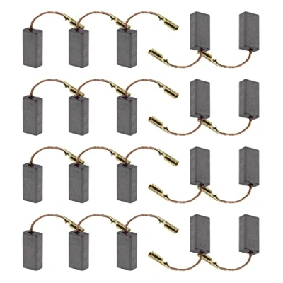 Imagen de ECSiNG Cepillos de Carbono para Amoladora Angular 20 Piezas 15x8x5mm/0,59x0,31x0,20 Pulgadas Compatible con Bosch Repuesto Herramienta Eléctrica Reparación