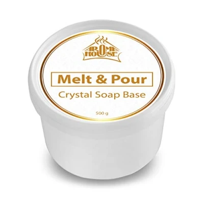 Imagen de Base de Jabón 500g Derretir &amp; Verter Crystal ST Glicerina Transparente Hecho a Mano Bonito regalo