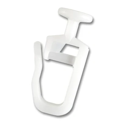Imagen de Deco Ganchos 24 100 Unidad Planeadores de Arrugas con 9mm Cabezal para Barras Cortina bloqueable