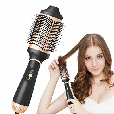 Imagen de secador de pelo un solo paso y cepillo voluminizador, aire caliente, 4 en 1, eléctrico Ioni para secar, alisar dar volumen al cabello