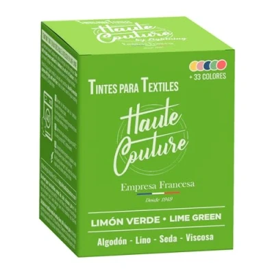 Imagen de Tinte Textil Limón Verde 350g Todo en Uno Listo para usar Ropa y Tejidos HAUTE COUTURE
