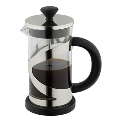 Imagen de Café Olé Classico Cafetiere, acabado cromado, 1000 ml, 8 tazas, cafetera de prensa francesa, mango resistente al calor, acero inoxidable, CM 10C