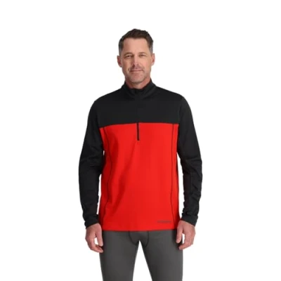 Imagen de Spyder Charger 1/2 Zip Camiseta de Senderismo, Volcano, Small para Hombre