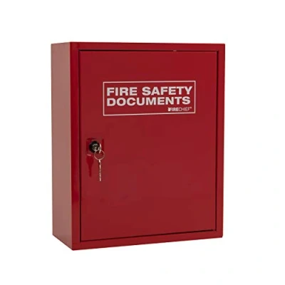 Imagen de Firechief Armario para documentos con cerradura de llave, color rojo, A4