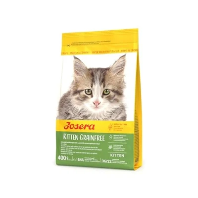 Imagen de JOSERA Kitten grainfree (1 x 400 g) Un pienso completo para gatas gestantes, lactantes y en crecimiento sin cereales con valioso aceite de salmón 1 unidad