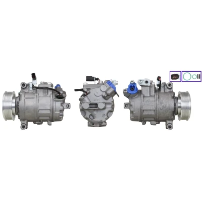 Imagen de LUCAS ACP929 Compresor de Aire Acondicionado PAG 46 R 134 a con juntas AUDI: Q7, A8 D3, D4