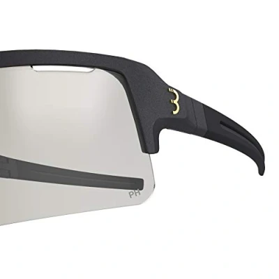Imagen de BBB Cycling Gafas de sol deportivas unisex para ciclismo, con lentes fotocromáticas montura Grilamid irrompible. Color Negro Mate Modelo Fuse BSG 65PH