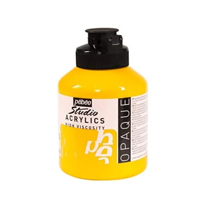 Imagen de Pébéo 179023 fine studio acrilici, giallo di cadmio medio imitazione, 500 ml, unità