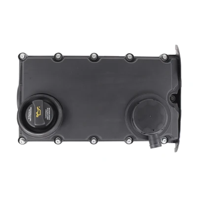 Imagen de VAICO V10 9985 tapa de Balancines con junta cubierta válvula cierre, tornillos, ventilación AUDI: A4 B7 Berlina