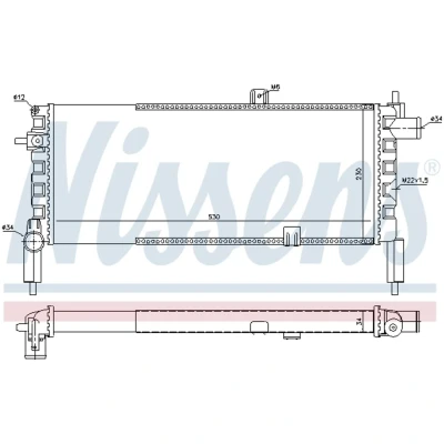Imagen de Radiador, refrigeración del motor NISSENS 63287