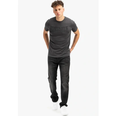 Imagen de Lonsdale Normale Passform LOGO KAI Camiseta estampada, Hombre, Talla: Large, Anthracite black