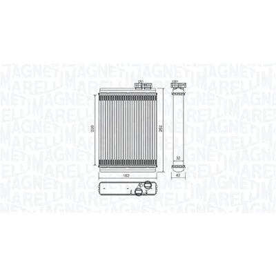 Imagen de MAGNETI MARELLI 350218471000 Radiador de Calefaccion AUDI: A4 B8 Sedán, Avant