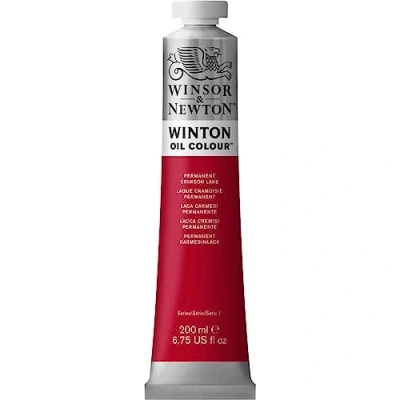 Imagen de Winsor &amp; Newton Winton Tubo de Pintura al Óleo, 200 ML, Rojo (Laca Carmesí Permanente)