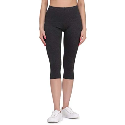 Imagen de Bellivalini Leggins Mallas Deportivas Largas en Viscosa Mujer BLV50 147 (Melange Oscuro, XL)