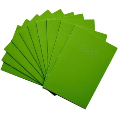 Imagen de Rhino Cuaderno (A4, mitad blanco y rayas, 10 unidades, 15 mm), color verde claro