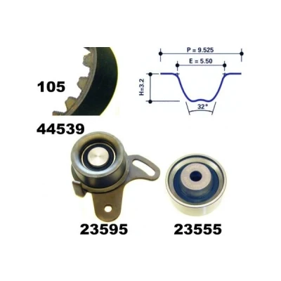Imagen de MAPCO 73539 Kit de correa distribución 105 HYUNDAI: Getz, ACCENT 2, COUPE, KIA: RIO Cerato Hatchback
