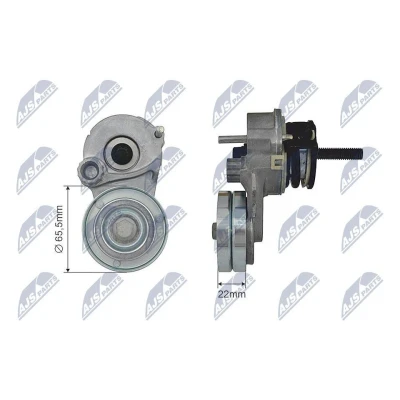 Imagen de NTY RNK PL 027 Polea Tensora con material de fijación OPEL: Astra H Hatchback, Meriva A Monospace, Corsa E ALFA ROMEO: 159 Sportwagon