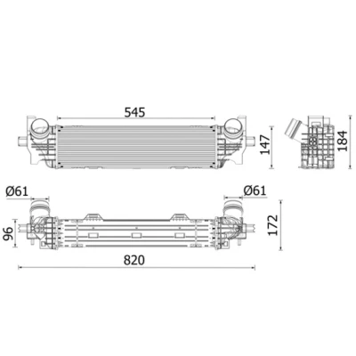 Imagen de MAHLE ORIGINAL CI 660 000P Intercooler