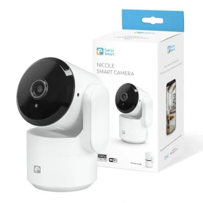 Imagen de Garza Camara Vigilancia WiFi Interior 360º IA 2.4 GHz, HD 1080p, Visión Nocturna, Detección Movimiento y Sonido, Modo Privacidad, Control Remoto vía APP, Compatible Alexa Google, Audio Bidireccional