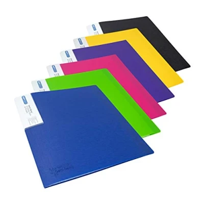 Imagen de Rapesco 1647 Germ Savvy Antibacteriano, Carpeta de Fundas en Formato A4, 40 Fundas, Colores Surtidos, 6 Carpetas