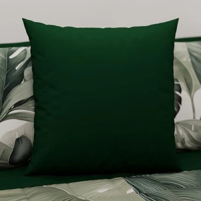 Imagen de PETTI ARTIGIANI ITALIANI Par de Fundas Almohada 30x30 cm, Pareja Funda Cojín Lisas Verde Esmeralda, 100% Microfibra Hipoalergénica, Made in Italy