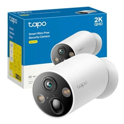 Imagen de [2024 Nuevo] Tapo C425 Cámara Wi Fi de Batería para exterior/interior, 2K QHD, 10000mAh, IA Mejorada, Visión Nocturna a Color, Base Magnética, No Requiere Hub, Compatible con Panel Solar